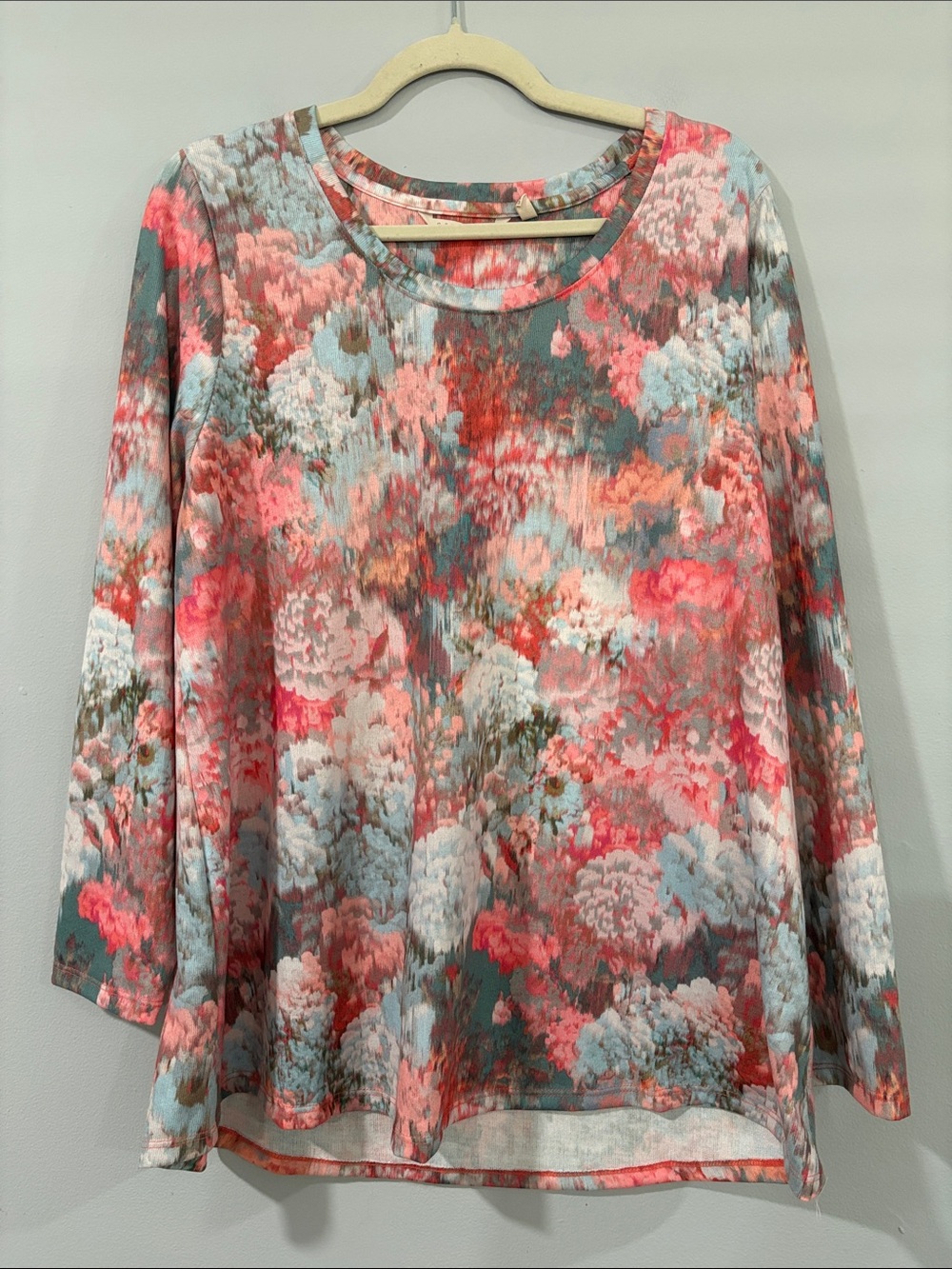 SOFT SURROUNDING ARTSY WATERCOLOR PRINT TOP SIZE / XL